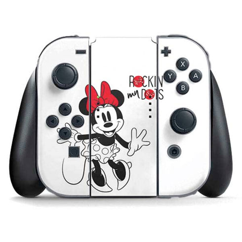 Disney Minnie Mouse Rockin My Dots Nintendo Switch (2017-2021) Joy-Con Controller Skin