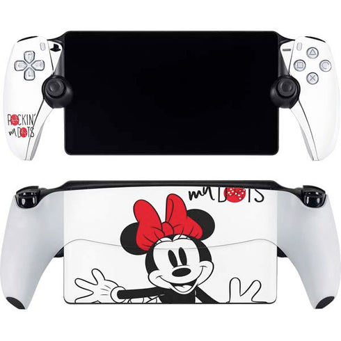 Disney Minnie Mouse Rockin My Dots PlayStation Portal Remote Player Skin