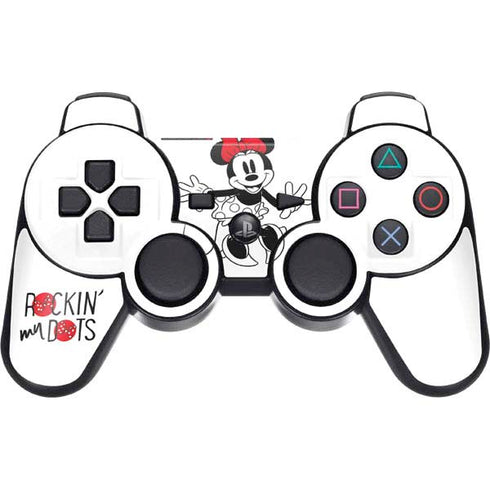 Disney Minnie Mouse Rockin My Dots PS3 Dual Shock wireless controller Skin