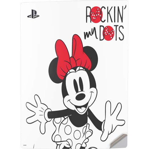 Disney Minnie Mouse Rockin My Dots PS5 Digital Edition Console Skin