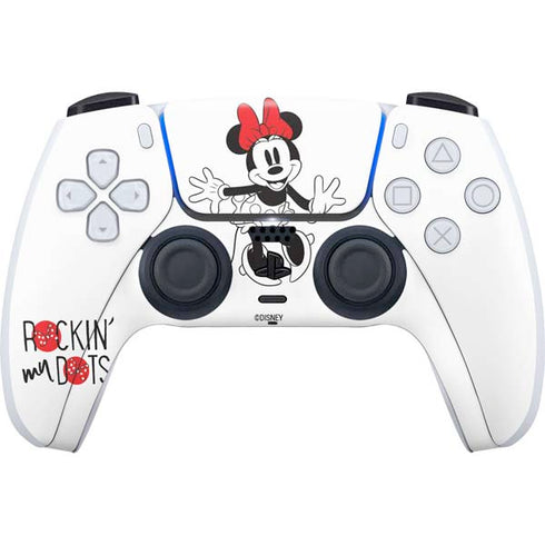 Disney Minnie Mouse Rockin My Dots PS5 Controller Skin