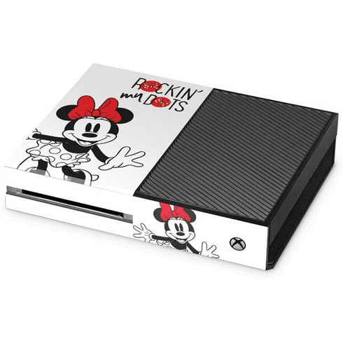 Disney Minnie Mouse Rockin My Dots Xbox One Console Skin