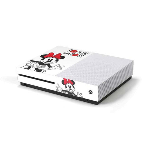 Disney Minnie Mouse Rockin My Dots Xbox One S Console Skin