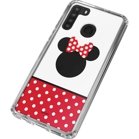 Disney Minnie Mouse Symbol Galaxy A21 Clear Case