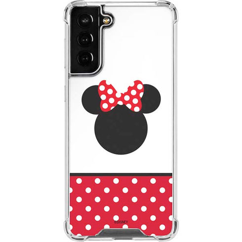 Disney Minnie Mouse Symbol Galaxy S21 FE Clear Case