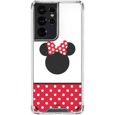 Disney Minnie Mouse Symbol Galaxy S21 Ultra 5G Clear Case
