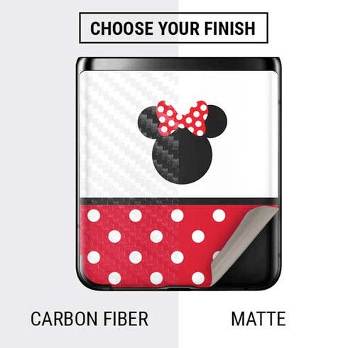 Disney Minnie Mouse Symbol Galaxy Z Flip Skin