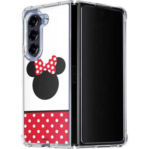 Disney Minnie Mouse Symbol Galaxy Z Fold5 5G Clear Case