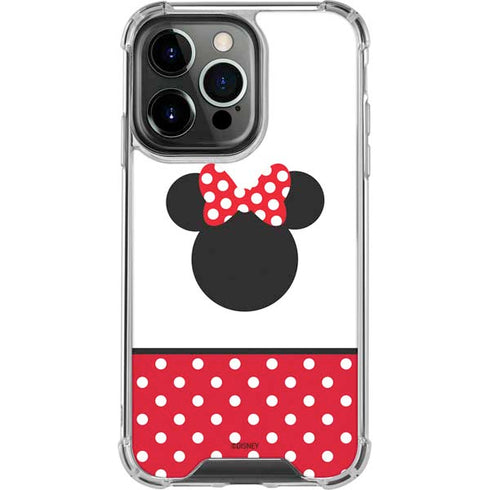 Disney Minnie Mouse Symbol iPhone 14 Pro Clear Case