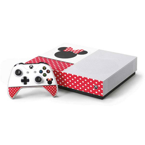 Disney Minnie Mouse Symbol Xbox One S All-Digital Edition Bundle Skin