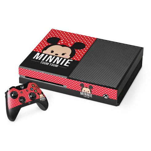 Disney Tsum Tsum Minnie Mouse Xbox One Console and Controller Bundle Skin