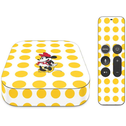 Disney Minnie Mouse Profile Yellow Dots Apple TV Skin