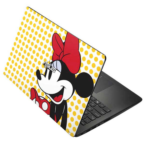 Disney Minnie Mouse Profile Yellow Dots Asus X502CA 15.6 Skin