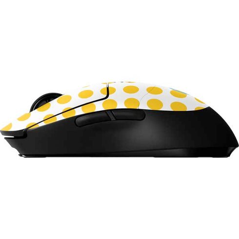 Disney Minnie Mouse Profile Yellow Dots G Pro Wireless Gaming Mouse Skin