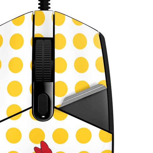 Disney Minnie Mouse Profile Yellow Dots G203 Prodigy RGB Wired Gaming Mouse Skin