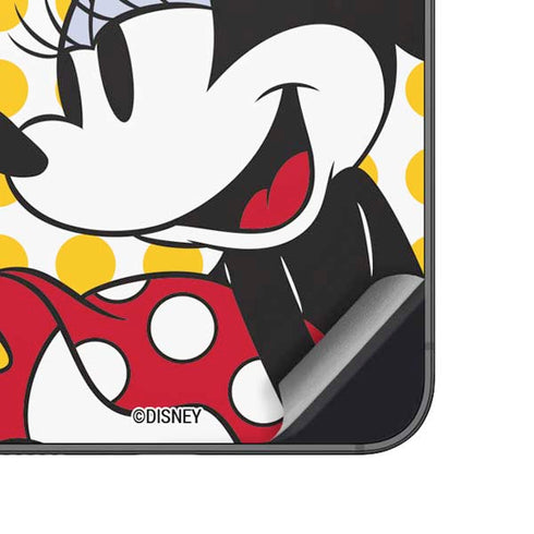 Disney Minnie Mouse Profile Yellow Dots Galaxy A14 5G Skin