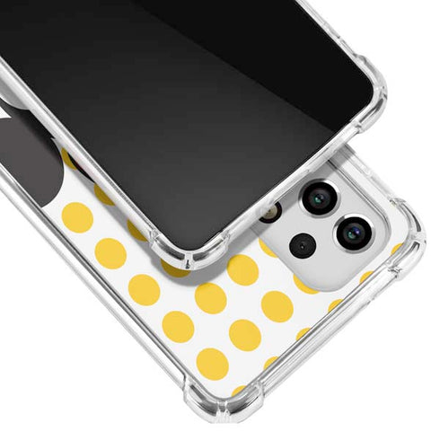 Disney Minnie Mouse Profile Yellow Dots Galaxy A53 5G Clear Case