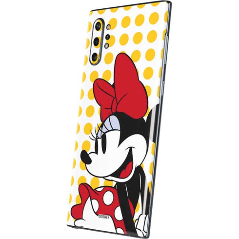Disney Minnie Mouse Profile Yellow Dots Galaxy Note 10 Plus Skin