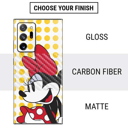 Disney Minnie Mouse Profile Yellow Dots Galaxy Note20 Ultra 5G Skin