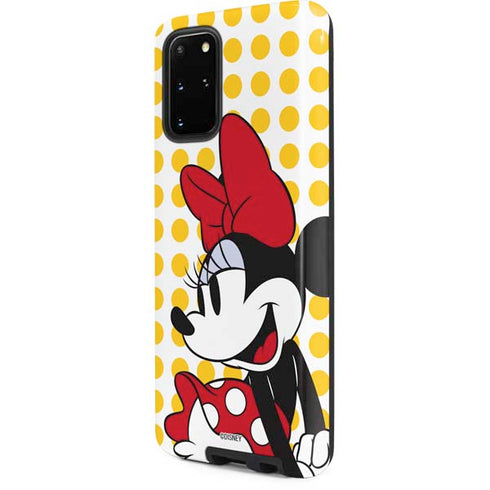 Disney Minnie Mouse Profile Yellow Dots Galaxy S20 Plus Pro Case