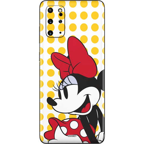 Disney Minnie Mouse Profile Yellow Dots Galaxy S20 Plus Skin