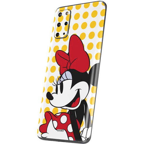 Disney Minnie Mouse Profile Yellow Dots Galaxy S20 Plus Skin