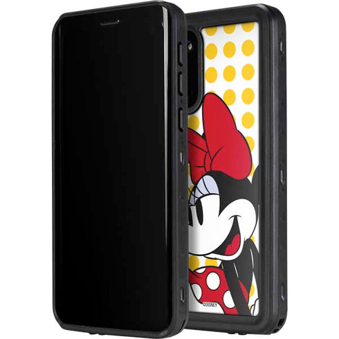 Disney Minnie Mouse Profile Yellow Dots Galaxy S20 Plus Waterproof Case