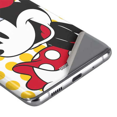 Disney Minnie Mouse Profile Yellow Dots Galaxy S20 Skin