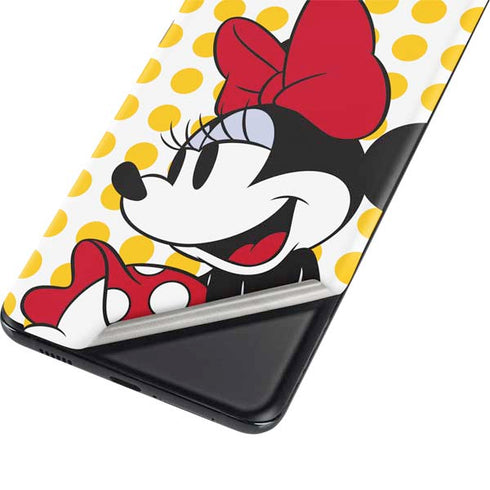 Disney Minnie Mouse Profile Yellow Dots Galaxy S21 5G Skin