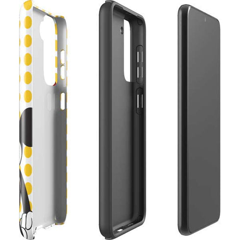 Disney Minnie Mouse Profile Yellow Dots Galaxy S21 FE Pro Case