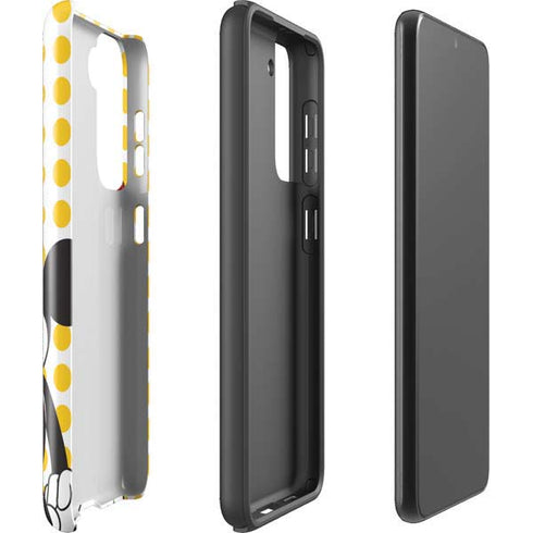 Disney Minnie Mouse Profile Yellow Dots Galaxy S21 Plus 5G Pro Case