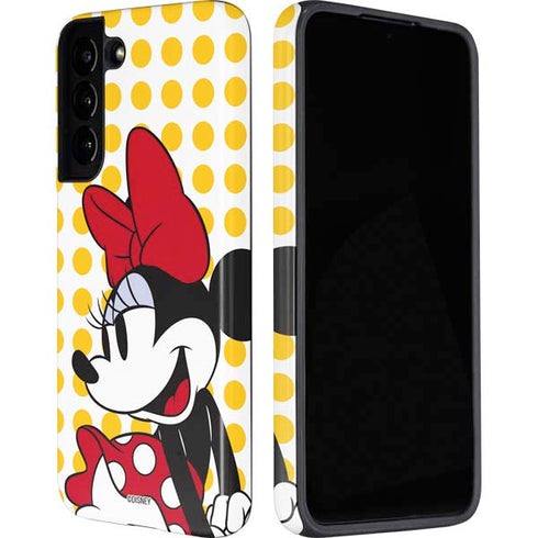 Disney Minnie Mouse Profile Yellow Dots Galaxy S22 Plus Pro Case