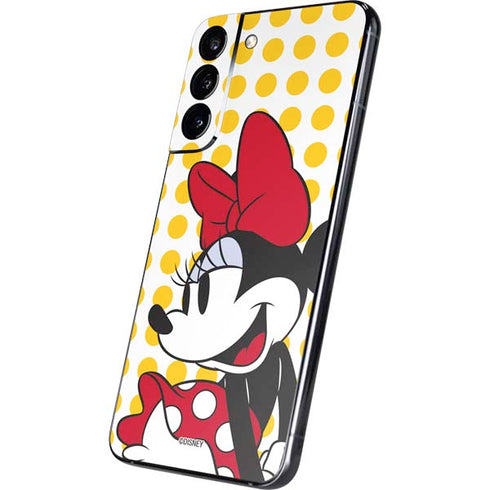 Disney Minnie Mouse Profile Yellow Dots Galaxy S22 Plus Skin