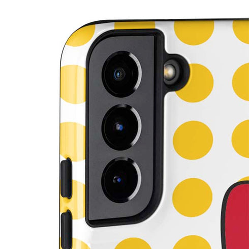 Disney Minnie Mouse Profile Yellow Dots Galaxy S22 Pro Case
