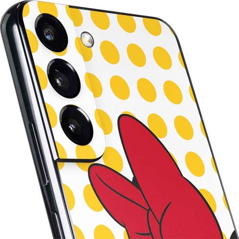 Disney Minnie Mouse Profile Yellow Dots Galaxy S22 Skin