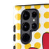 Disney Minnie Mouse Profile Yellow Dots Galaxy S22 Ultra Pro Case