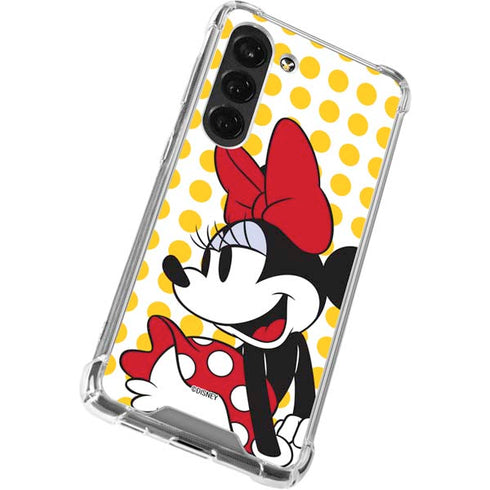 Disney Minnie Mouse Profile Yellow Dots Galaxy S23 Clear Case