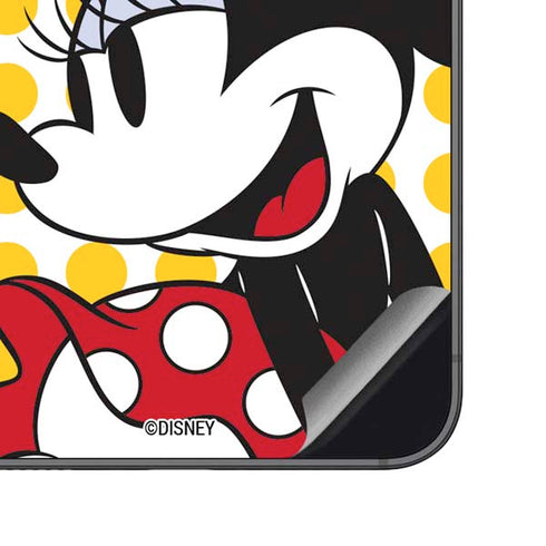 Disney Minnie Mouse Profile Yellow Dots Galaxy S23 FE Skin