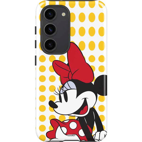 Disney Minnie Mouse Profile Yellow Dots Galaxy S23 Pro Case