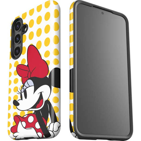 Disney Minnie Mouse Profile Yellow Dots Galaxy S24 Plus Impact Case