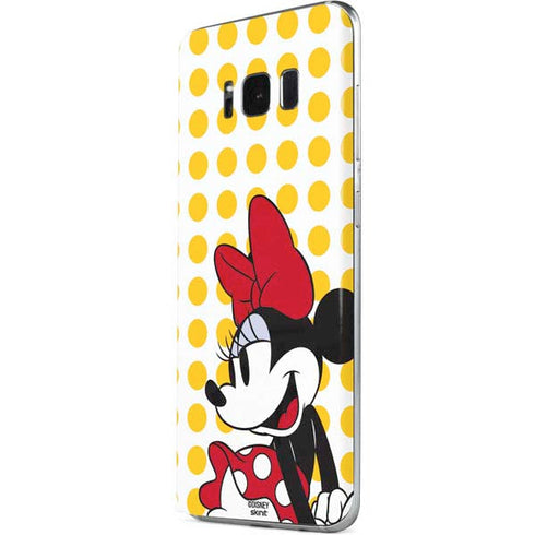 Disney Minnie Mouse Profile Yellow Dots Galaxy S8 Skin