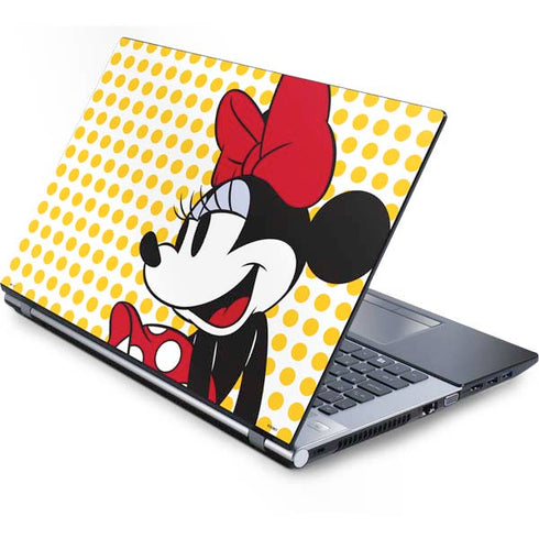 Disney Minnie Mouse Profile Yellow Dots Generic Laptop Skin