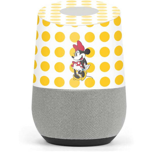Disney Minnie Mouse Profile Yellow Dots Google Home Skin