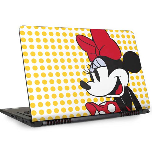 Disney Minnie Mouse Profile Yellow Dots Dell Inspiron Skin