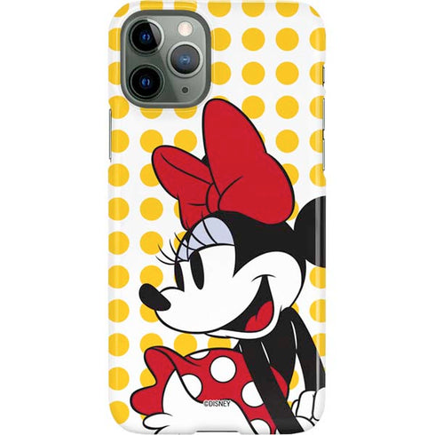 Disney Minnie Mouse Profile Yellow Dots iPhone 11 Pro Lite Case