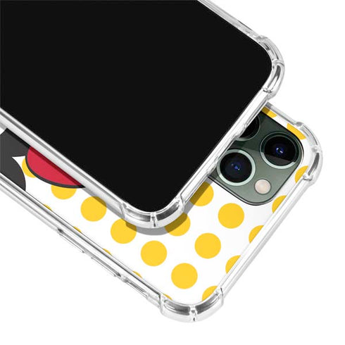 Disney Minnie Mouse Profile Yellow Dots iPhone 11 Pro Max Clear Case