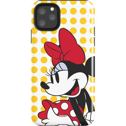 Disney Minnie Mouse Profile Yellow Dots iPhone 11 Pro Max Impact Case
