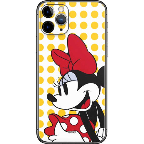 Disney Minnie Mouse Profile Yellow Dots iPhone 11 Pro Skin