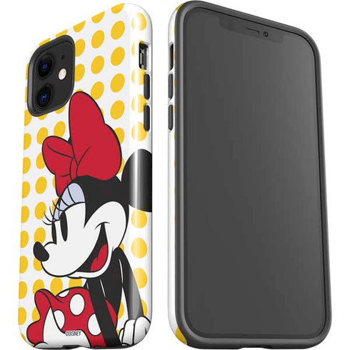 Disney Minnie Mouse Profile Yellow Dots iPhone 12 Impact Case