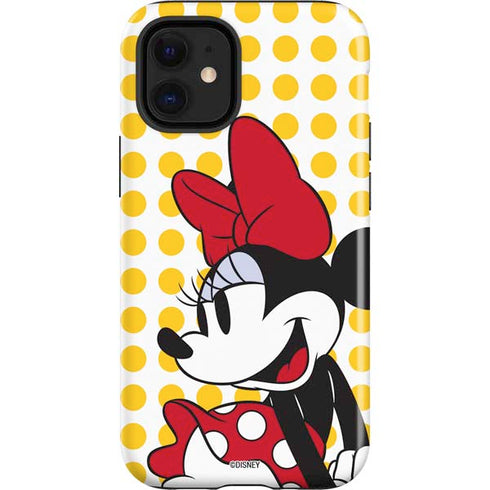 Disney Minnie Mouse Profile Yellow Dots iPhone 12 Mini Impact Case